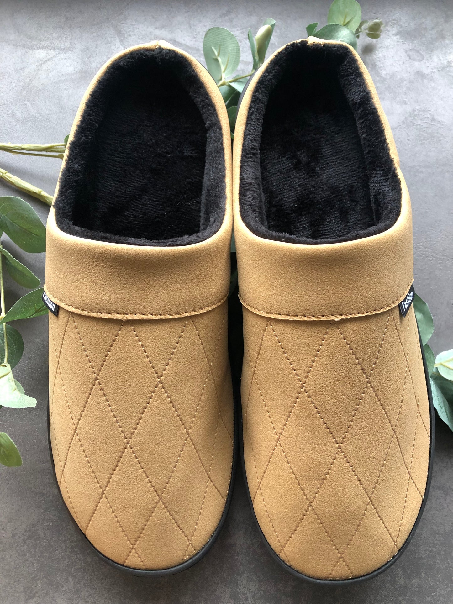 Inniskór herra Fashion st 40-47. Brúnn & Svartur