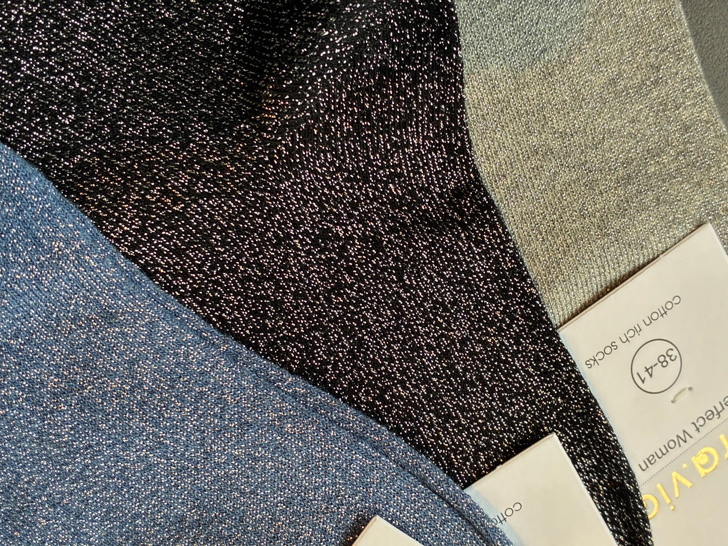 Sokkar dömu glimmer. st 35-41