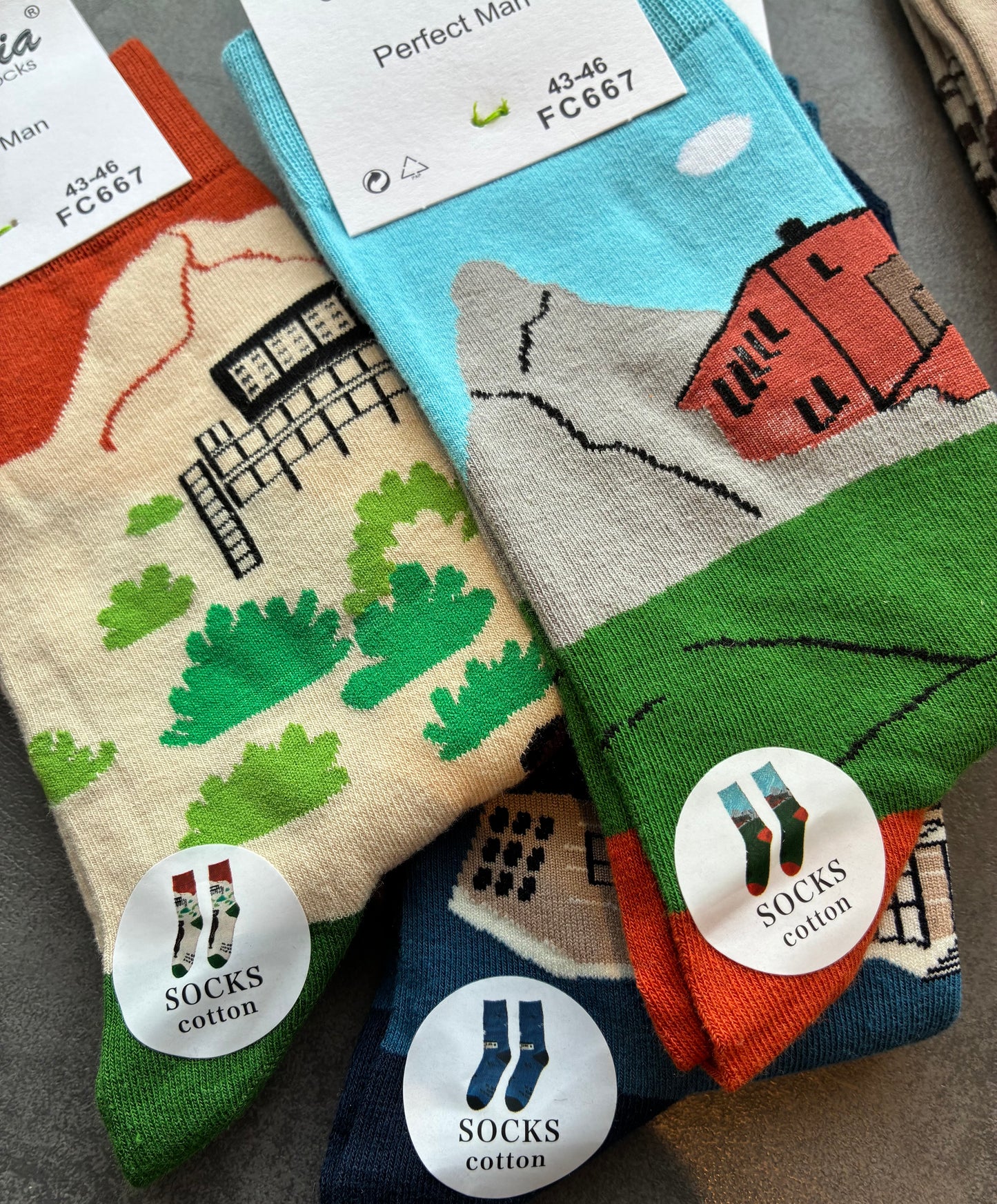 Mynda herrasokkar 85% bómull St: 39-46