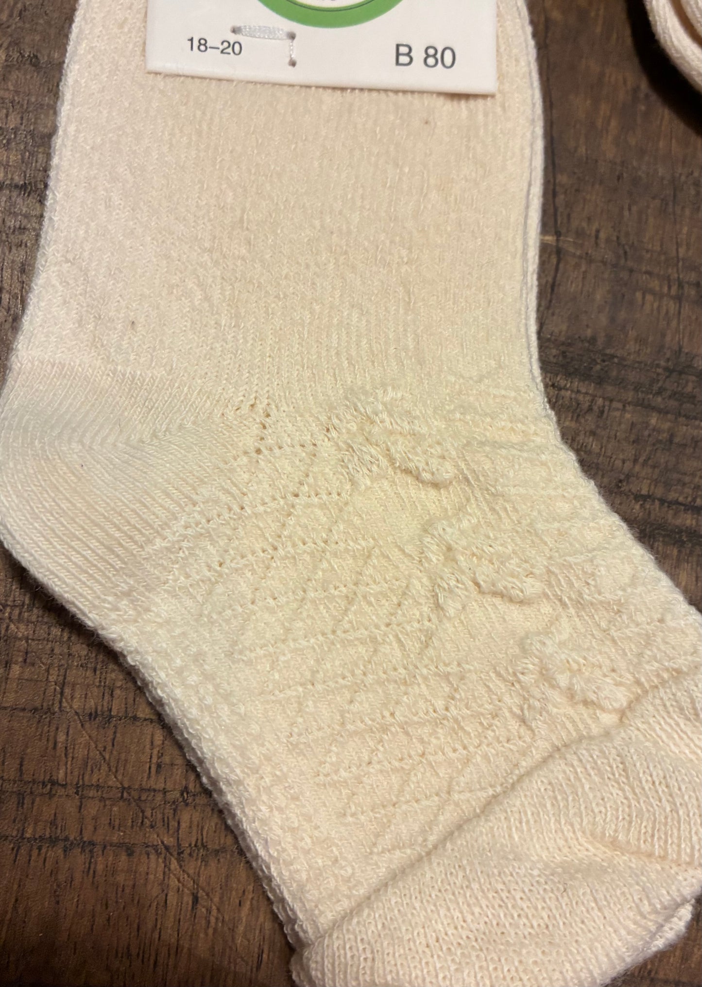 Ungbarnasokkar úr hreinni bómull st 15-23