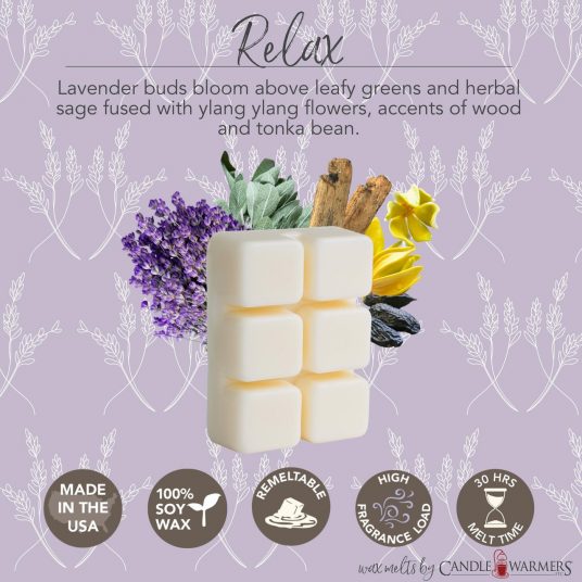 Ilmvax Kubbar Relax Aromatherapy Melts 8815s