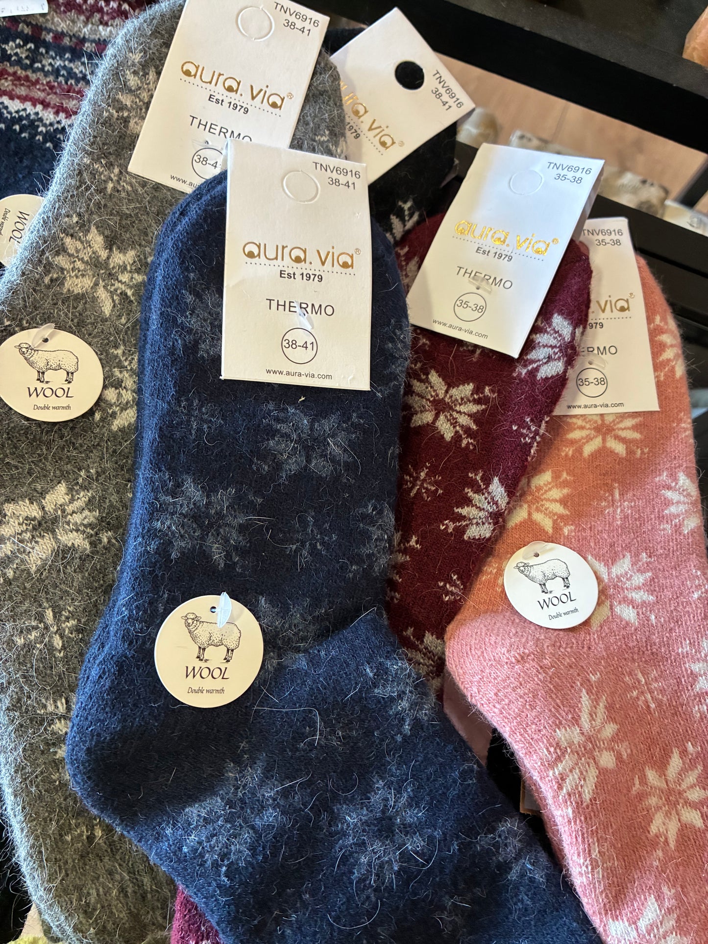 Sokkar ullarblanda st 35-41