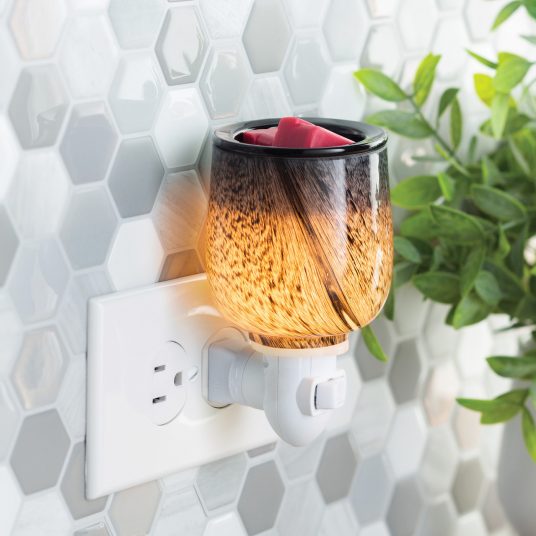 Vegglampi fyrir ilmvax. Obsidian