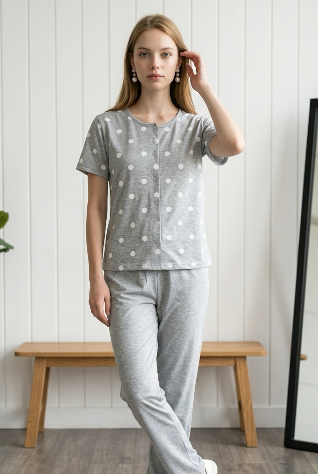 Náttföt stutterma S-XL