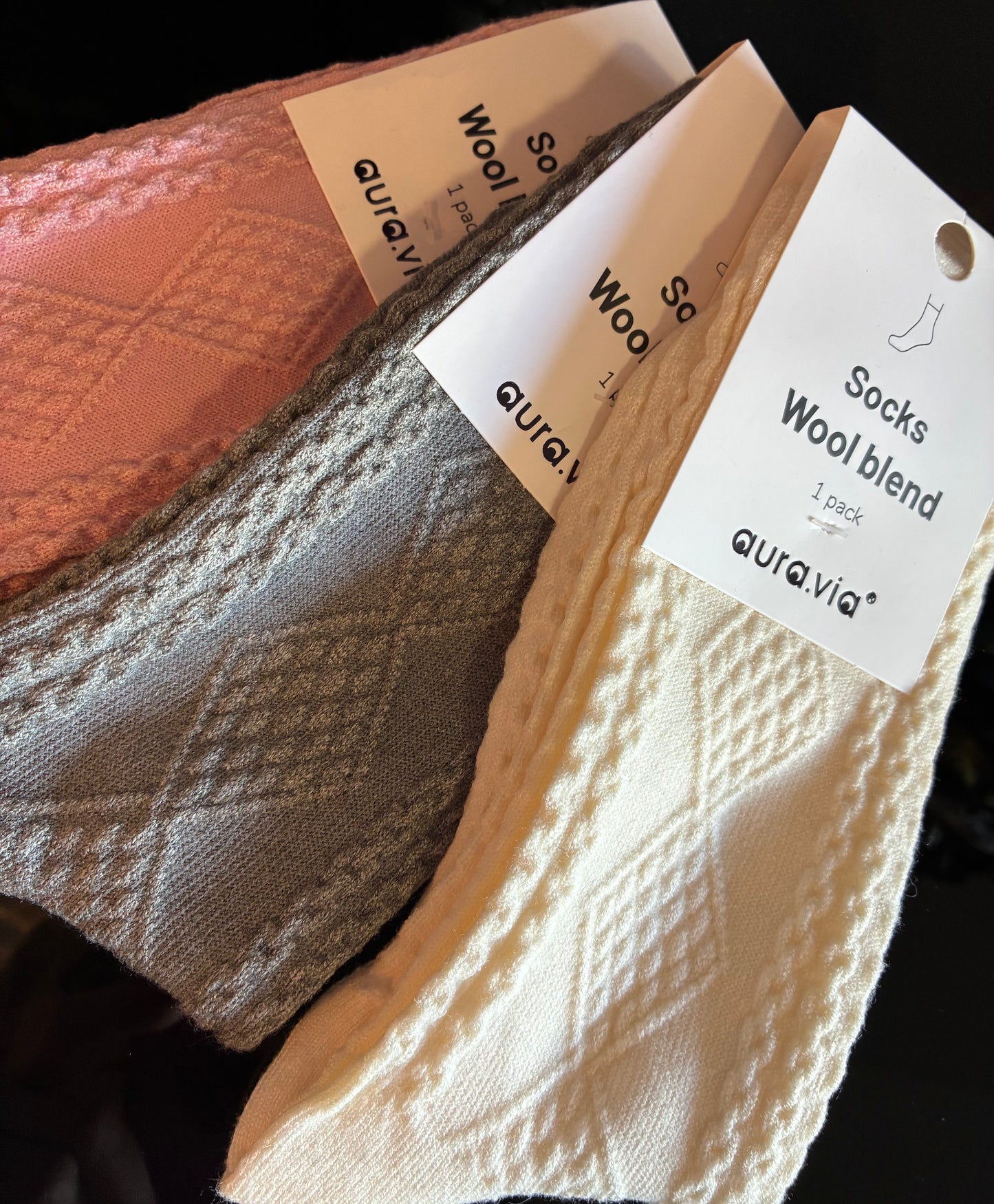 Dömusokkar ullarblanda