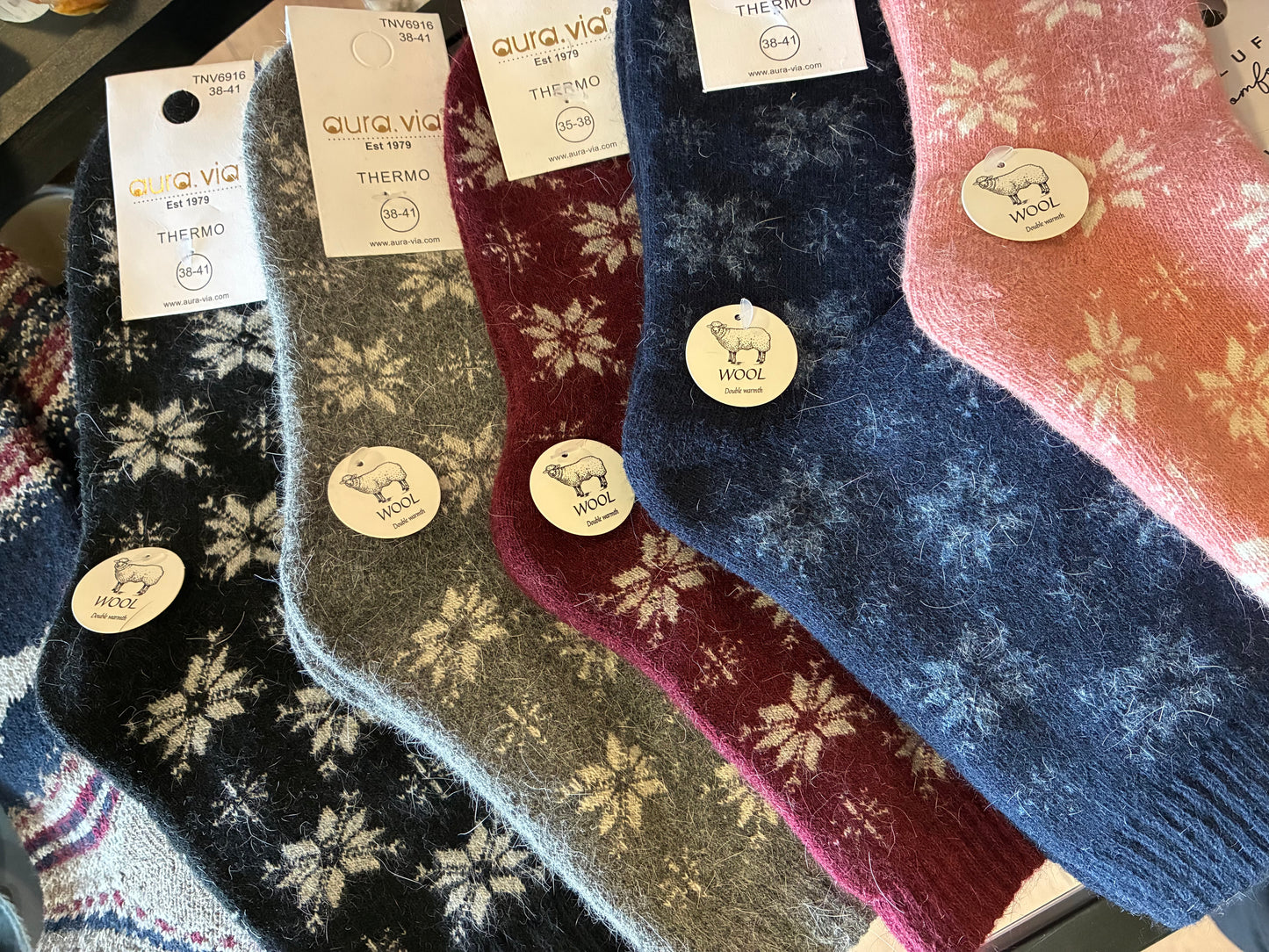 Sokkar ullarblanda st 35-41