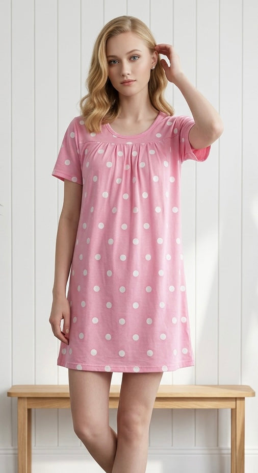 Náttbolur með doppum S-XXL