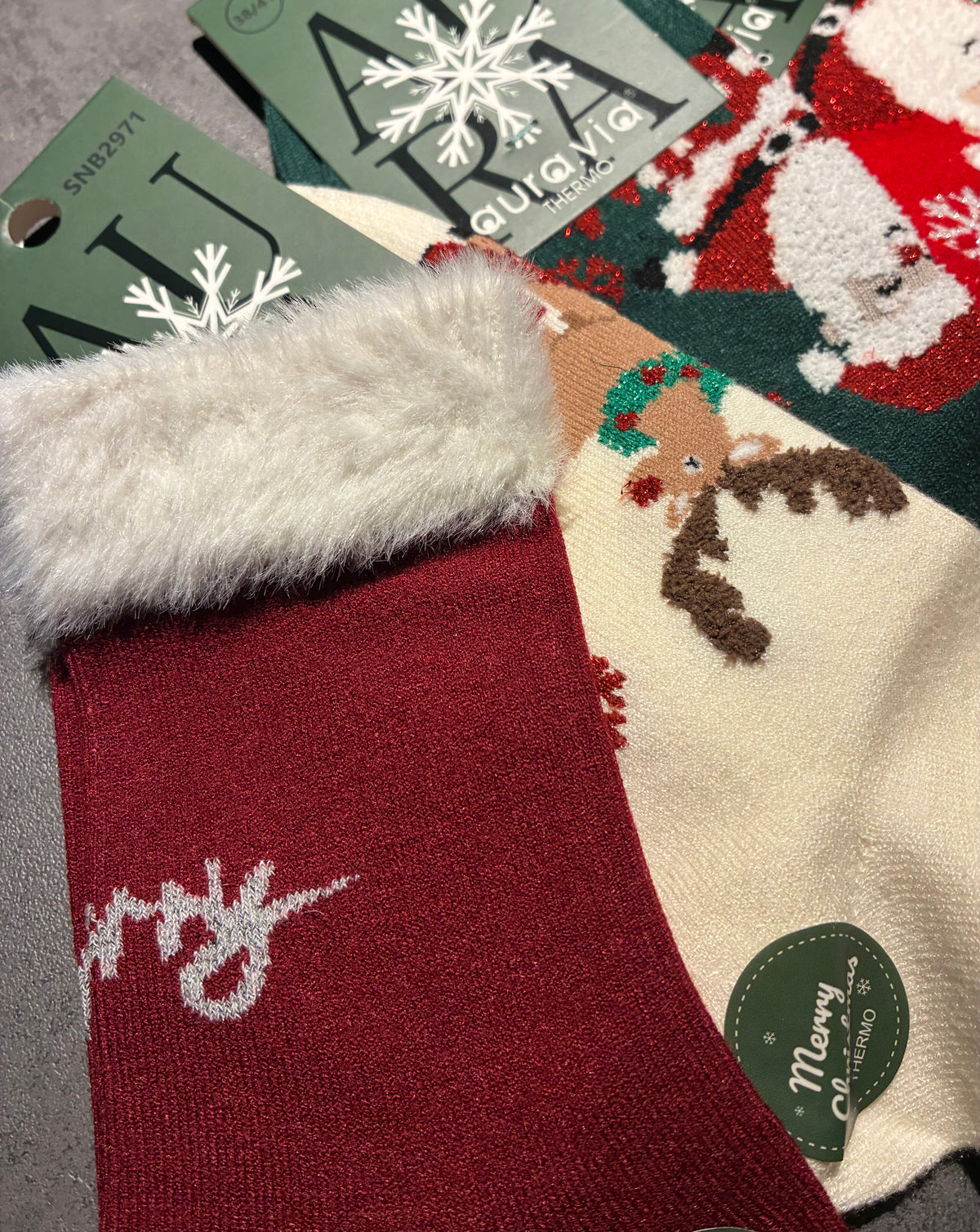 Jólasokkar alpaca með loði 35/38 & 39/41