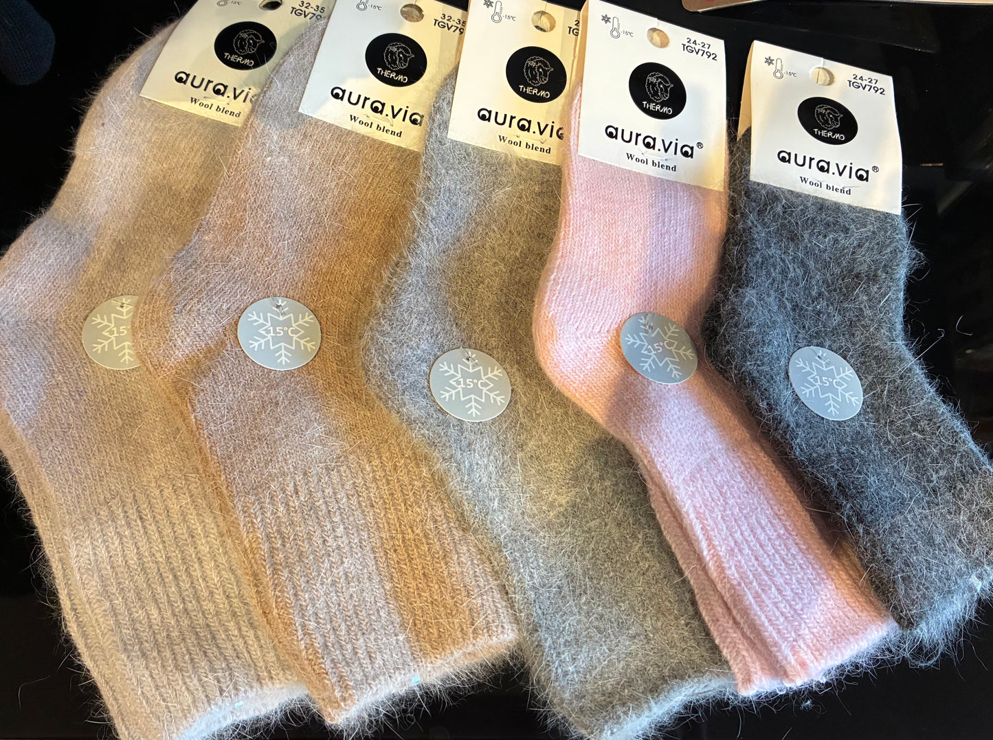 Barnasokkar wool alpaca 24-35