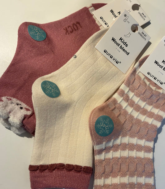 Barnasokkar stelpu úr alpaca st 24-35
