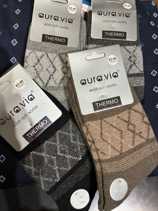 Thermo sokkar úr ull stærð 39-43