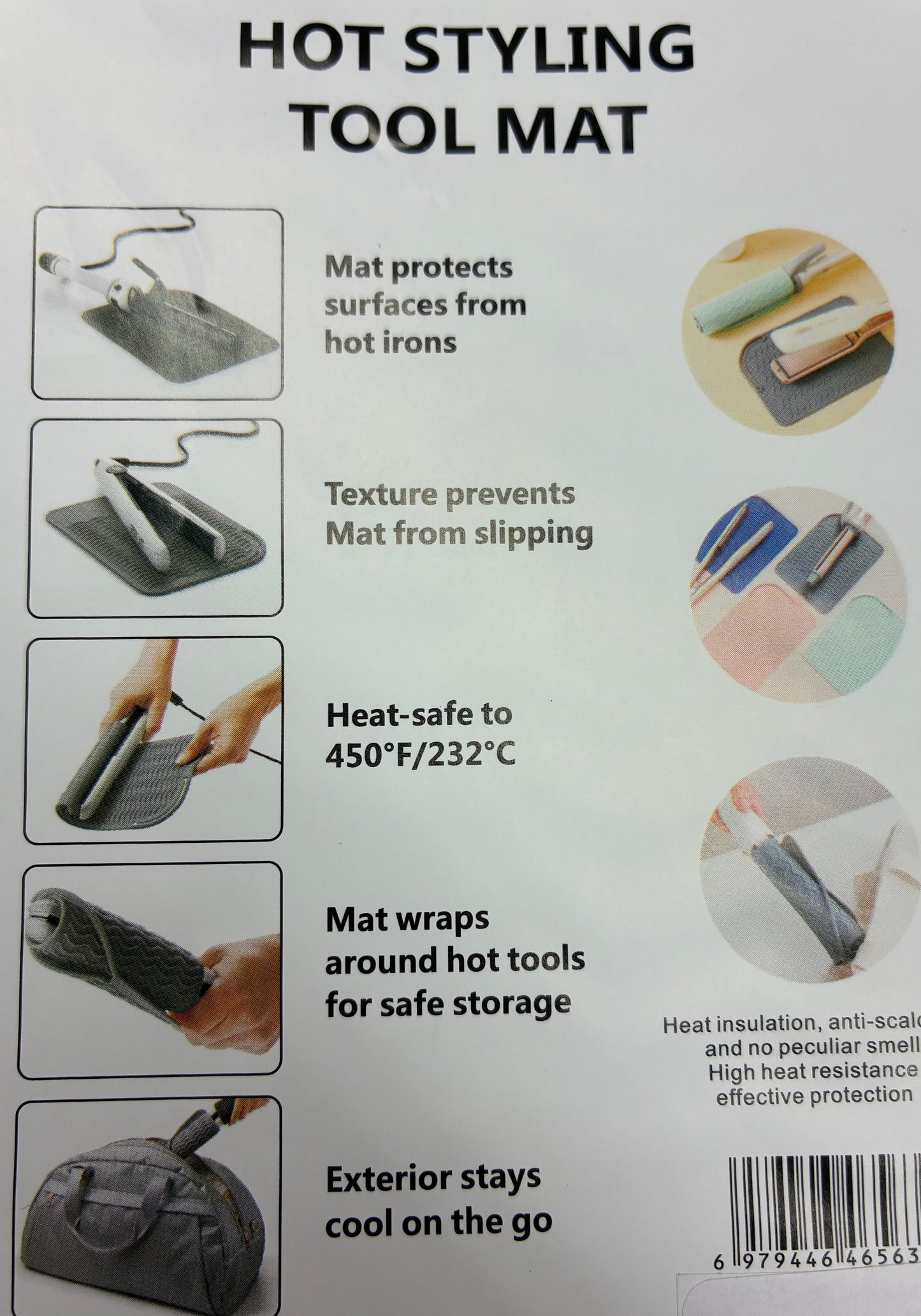 Hitavörn-motta 22X16 cm