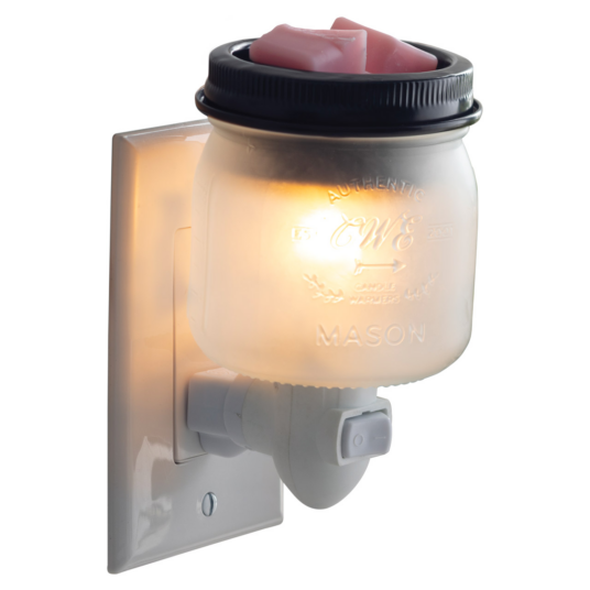 Vegglampi fyrir ilmvax Glass Mason jar NÝTT !