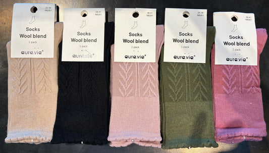 Dömusokkar wool blend st. 35-41